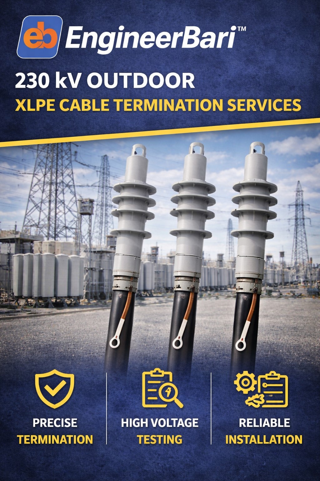230 kV Outdoor XLPE Cable Termination Services
